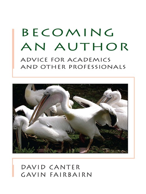 Title details for Becoming an Author by David Canter - Available